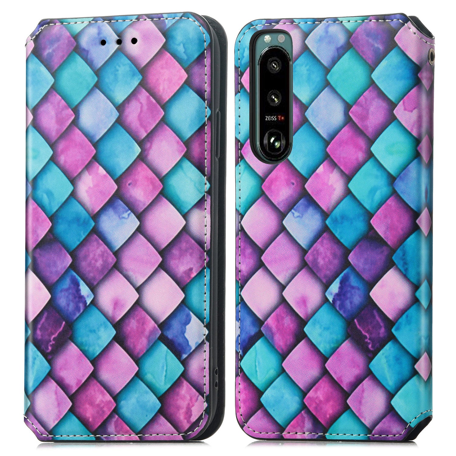 CASENEO 001 Series for Sony Xperia 5 IV 5G Flip Leather Wallet Case Stand RFID Blocking Pattern Printing Magnetic Closure Phone Cover CASENEO 001 Series for Sony Xperia 5 IV 5G Flip Leather Wallet Case Stand RFID Blocking Pattern Printing Magnetic Closure Phone Cover